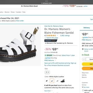 Dr. Martens woman’s Blair’s Fisherman Sandals